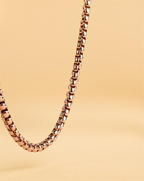 3-mm-Kastenkette mit Bronze-Finish - Vita Bronze